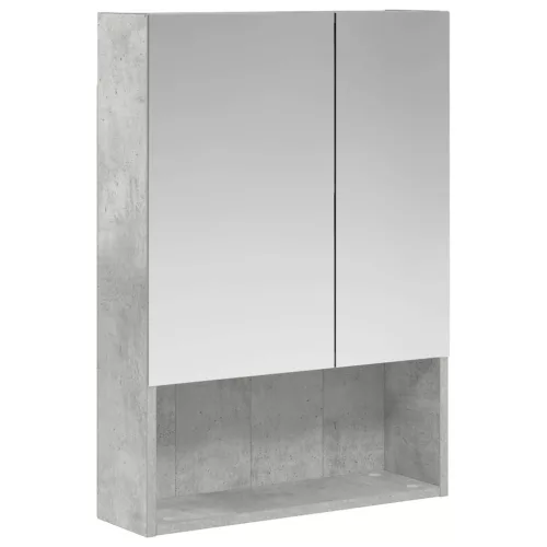  Fürdőszobai tükörszekrény Beton Szürke 50 x 14,5 x 70 cm