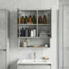  Fürdőszobai tükörszekrény Beton Szürke 50 x 14,5 x 70 cm