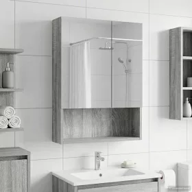    Fürdőszobai tükörszekrény Szürke Sonoma 50 x 14,5 x 70 cm