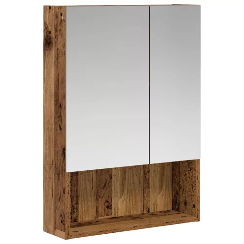  Fürdőszobai tükörszekrény Öreg fa 50 x 14,5 x 70 cm Faanyag