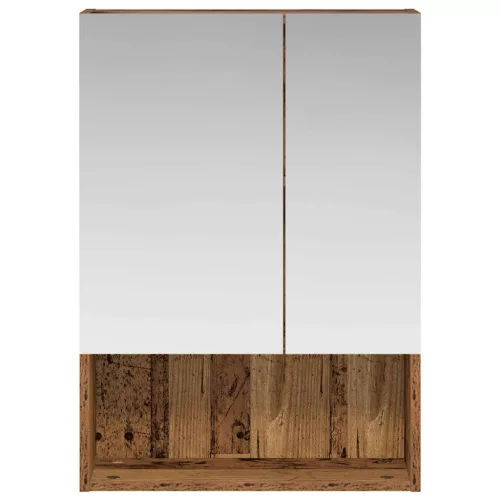  Fürdőszobai tükörszekrény Öreg fa 50 x 14,5 x 70 cm Faanyag