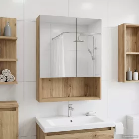    Fürdőszobai tükörszekrény Művészi tölgy 50 x 14,5 x 70 cm