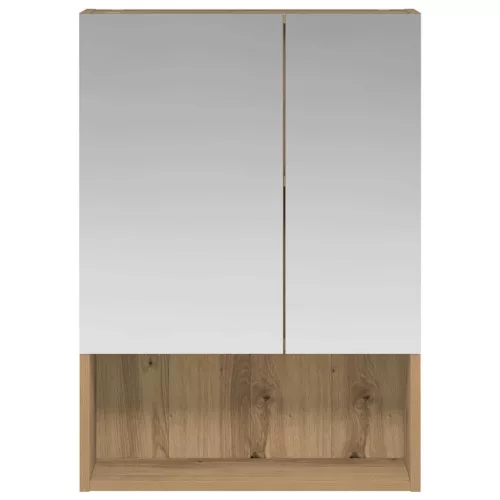  Fürdőszobai tükörszekrény Művészi tölgy 50 x 14,5 x 70 cm