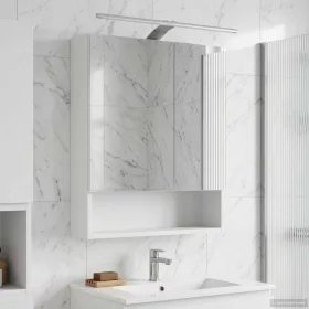    Fürdőszobai tükörszekrény Fehér 50 x 14,5 x 70 cm Faanyag