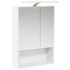  Fürdőszobai tükörszekrény Fehér 50 x 14,5 x 70 cm Faanyag