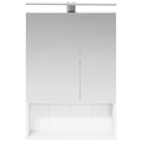  Fürdőszobai tükörszekrény Fehér 50 x 14,5 x 70 cm Faanyag