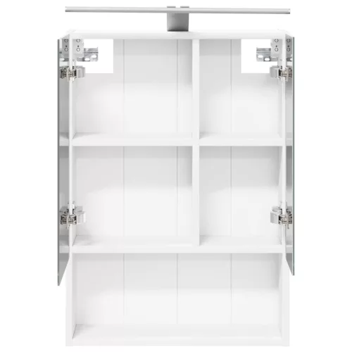  Fürdőszobai tükörszekrény Fehér 50 x 14,5 x 70 cm Faanyag