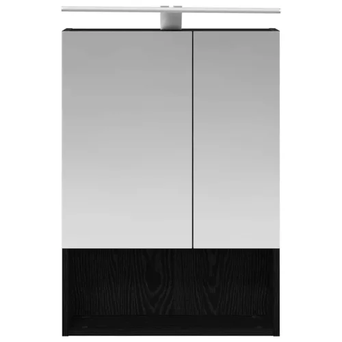  Fürdőszobai tükörszekrény Fekete tölgy 50 x 14,5 x 70 cm