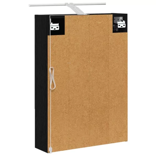  Fürdőszobai tükörszekrény Fekete tölgy 50 x 14,5 x 70 cm