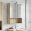  Fürdőszobai tükörszekrény Sonoma tölgy 50 x 14,5 x 70 cm