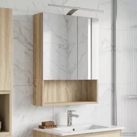    Fürdőszobai tükörszekrény Sonoma tölgy 50 x 14,5 x 70 cm