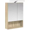  Fürdőszobai tükörszekrény Sonoma tölgy 50 x 14,5 x 70 cm