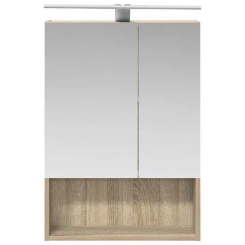  Fürdőszobai tükörszekrény Sonoma tölgy 50 x 14,5 x 70 cm