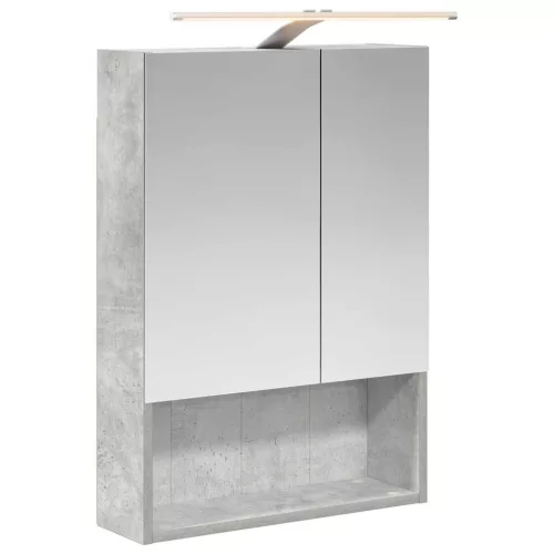  Fürdőszobai tükörszekrény Beton Szürke 50 x 14,5 x 70 cm