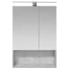  Fürdőszobai tükörszekrény Beton Szürke 50 x 14,5 x 70 cm