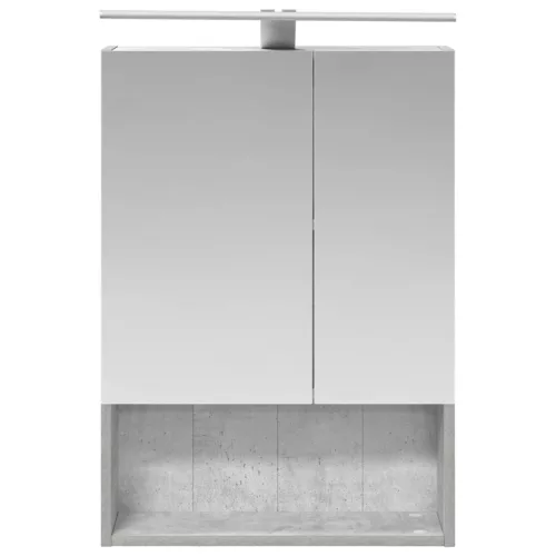  Fürdőszobai tükörszekrény Beton Szürke 50 x 14,5 x 70 cm