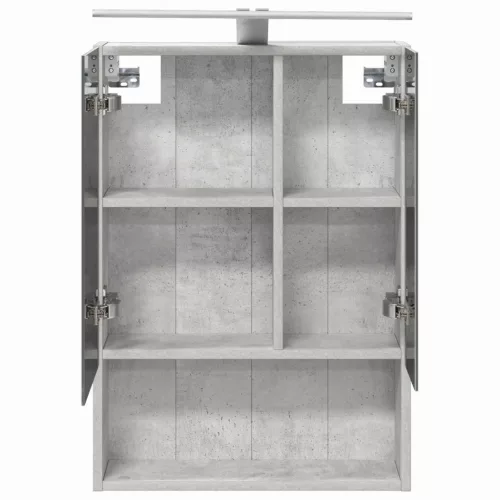  Fürdőszobai tükörszekrény Beton Szürke 50 x 14,5 x 70 cm