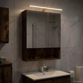    Fürdőszobai tükörszekrény Füstölt tölgy 50 x 14,5 x 70 cm