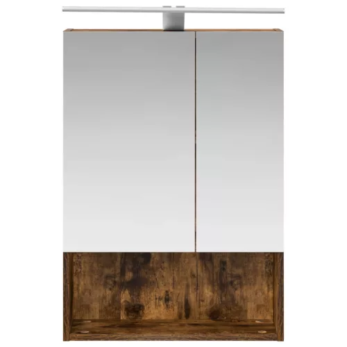  Fürdőszobai tükörszekrény Füstölt tölgy 50 x 14,5 x 70 cm