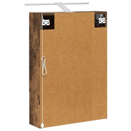  Fürdőszobai tükörszekrény Füstölt tölgy 50 x 14,5 x 70 cm