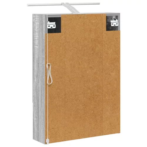  Fürdőszobai tükörszekrény Szürke Sonoma 50 x 14,5 x 70 cm