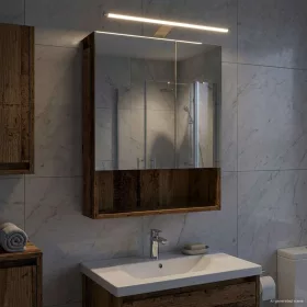    Fürdőszobai tükörszekrény Öreg fa 50 x 14,5 x 70 cm Faanyag