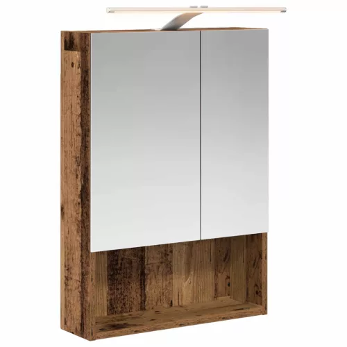  Fürdőszobai tükörszekrény Öreg fa 50 x 14,5 x 70 cm Faanyag