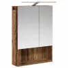  Fürdőszobai tükörszekrény Öreg fa 50 x 14,5 x 70 cm Faanyag