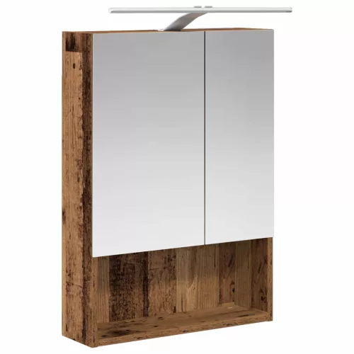  Fürdőszobai tükörszekrény Öreg fa 50 x 14,5 x 70 cm Faanyag