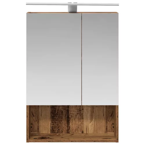  Fürdőszobai tükörszekrény Öreg fa 50 x 14,5 x 70 cm Faanyag