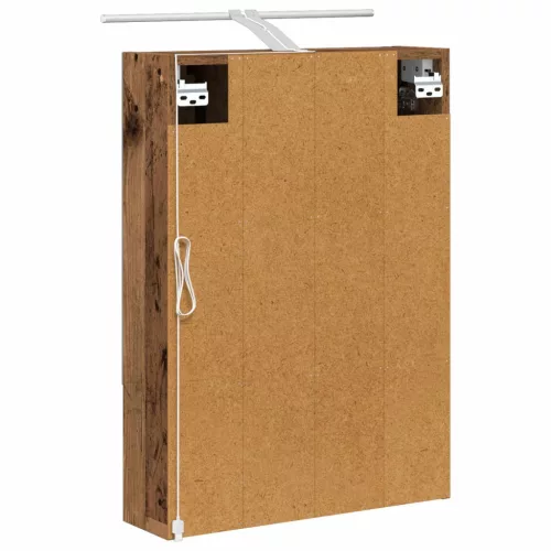  Fürdőszobai tükörszekrény Öreg fa 50 x 14,5 x 70 cm Faanyag