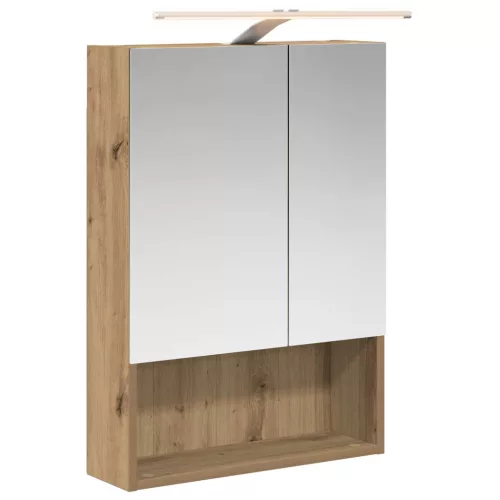  Fürdőszobai tükörszekrény Művészi tölgy 50 x 14,5 x 70 cm