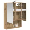  Fürdőszobai tükörszekrény Művészi tölgy 50 x 14,5 x 70 cm