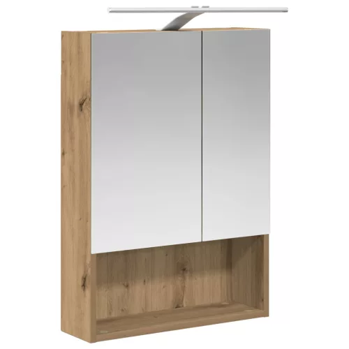  Fürdőszobai tükörszekrény Művészi tölgy 50 x 14,5 x 70 cm