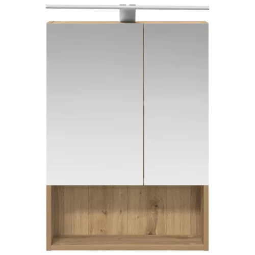  Fürdőszobai tükörszekrény Művészi tölgy 50 x 14,5 x 70 cm