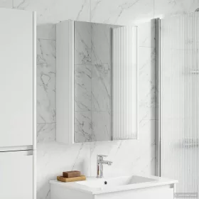    Fürdőszobai tükörszekrény Fehér 33 x 11,5 x 50 cm Faanyag