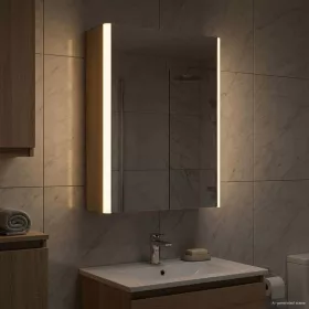    Fürdőszobai tükörszekrény Sonoma tölgy 33 x 11,5 x 50 cm