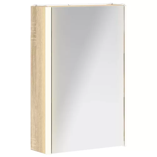  Fürdőszobai tükörszekrény Sonoma tölgy 33 x 11,5 x 50 cm