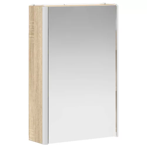  Fürdőszobai tükörszekrény Sonoma tölgy 33 x 11,5 x 50 cm