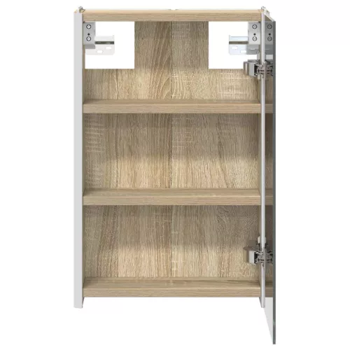  Fürdőszobai tükörszekrény Sonoma tölgy 33 x 11,5 x 50 cm