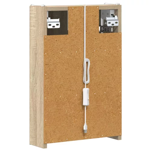  Fürdőszobai tükörszekrény Sonoma tölgy 33 x 11,5 x 50 cm