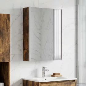    Fürdőszobai tükörszekrény Füstölt tölgy 33 x 11,5 x 50 cm