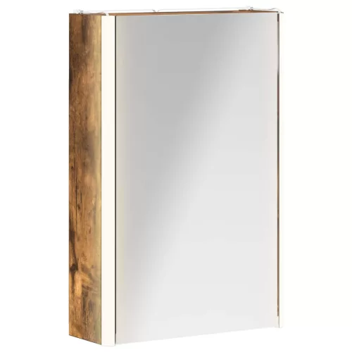  Fürdőszobai tükörszekrény Füstölt tölgy 33 x 11,5 x 50 cm