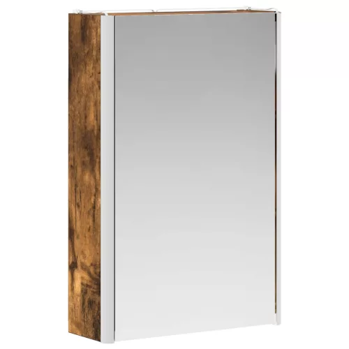  Fürdőszobai tükörszekrény Füstölt tölgy 33 x 11,5 x 50 cm