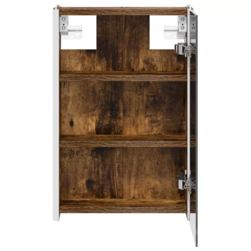  Fürdőszobai tükörszekrény Füstölt tölgy 33 x 11,5 x 50 cm