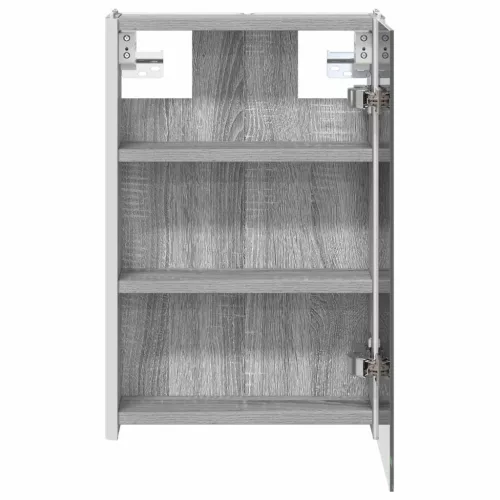  Fürdőszobai tükörszekrény Szürke Sonoma 33 x 11,5 x 50 cm