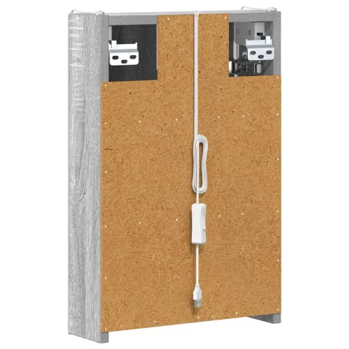  Fürdőszobai tükörszekrény Szürke Sonoma 33 x 11,5 x 50 cm