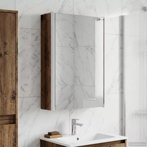  Fürdőszobai tükörszekrény Öreg fa 33 x 11,5 x 50 cm Faanyag