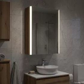    Fürdőszobai tükörszekrény Művészi tölgy 33 x 11,5 x 50 cm