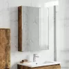  Fürdőszobai tükörszekrény Füstölt tölgy 43 x 11,5 x 60,5 cm